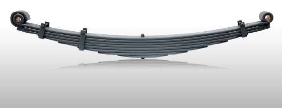 60Si2Mn مواد برگ بهار 80 * 16mm اندازه 8pcs / مجموعه برای ISUZU 30T تعلیق قطعات